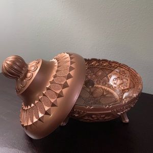 🎉host pick🎉Antique glass dish with lid